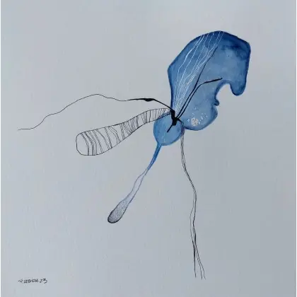 Taniej Kwiatek -akwarela 25/25 cm