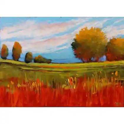 Taniej Łąka- rysunek pastelami