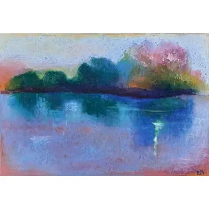 Tylko do końca tygodnia Pejzaż - rysunek pastelami olejnymi