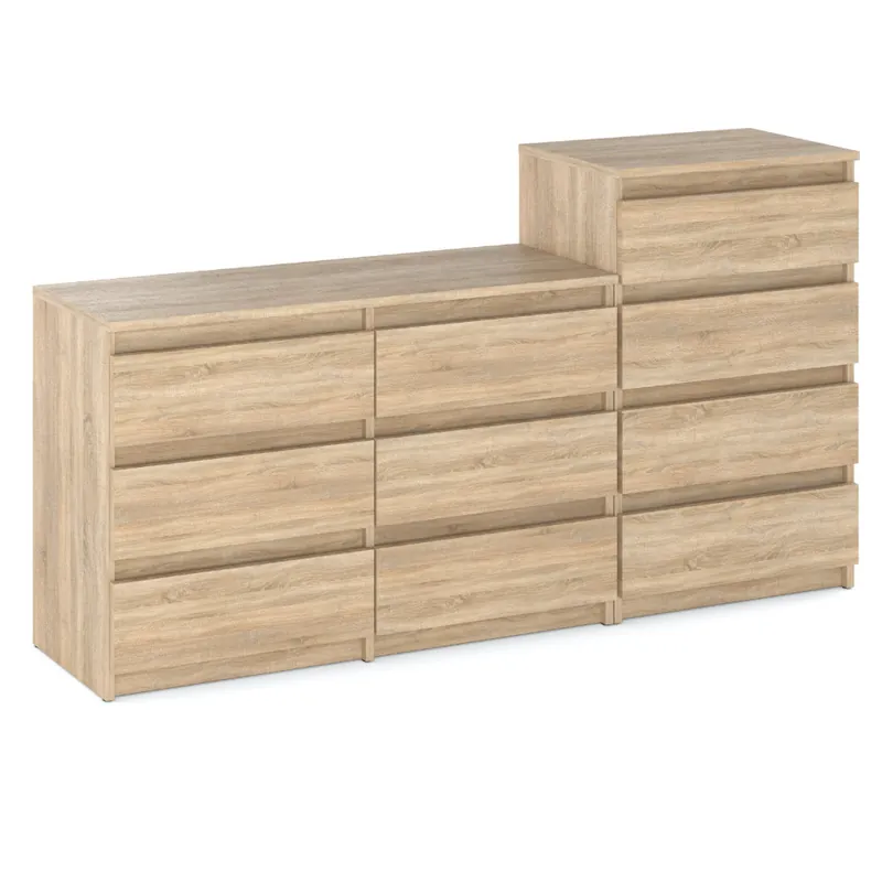 Bestseller Komoda 10 Szuflad 160cm HUGO Szafka Dąb Sonoma