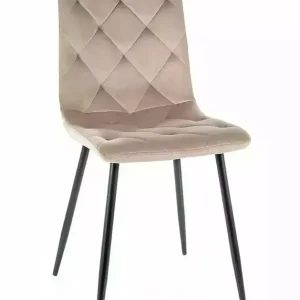 Nowy Krzesło Jerry Velvet Ciemny Beżowy