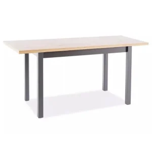 Hit sprzedaży Stół Adam 120 (160)x 68 Dąb Artisan, Czarny Mat