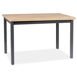 Stół Adam 120x68 Dąb Artisan, Czarny Mat Zamów teraz