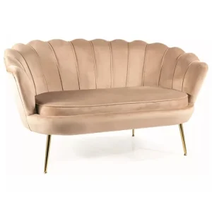 Sofa Camellia 2 Velvet Beżowy Wybór klientów