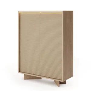 Ostatnia szansa Komoda wysoka Semi A LED cappuccino bolivar naturalny
