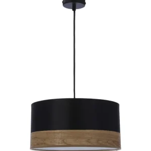Ostatnie sztuki Lampa wisząca Porto z abażurem czarna (31-17598)