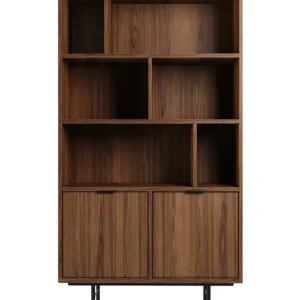 Regał na książki Edison Brown Warmia Walnut Szybka wysyłka